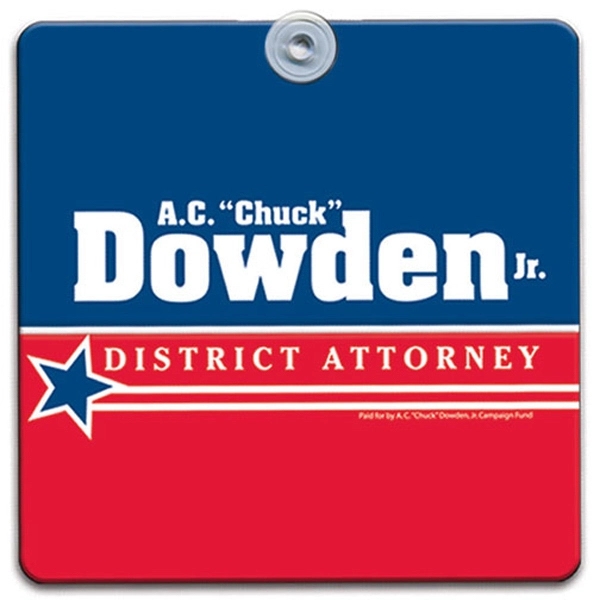 Square window sign Plum Grove