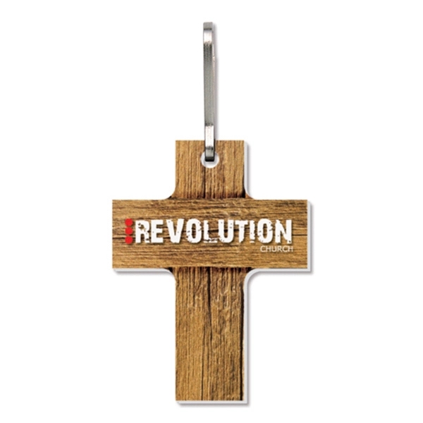 Bag & Luggage Tag (Zipper Pull) - Large Cross - Full Color - Bag & Luggage Tag (Zipper Pull) - Large Cross - Full Color - Image 0 of 1