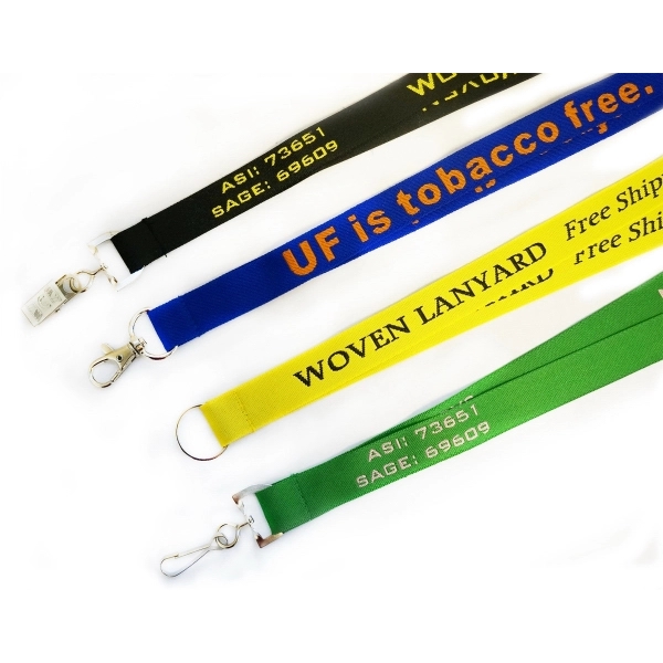 7 Day Rush Woven Lanyards w/ Custom Imprint Event - 7 Day Rush Woven Lanyards w/ Custom Imprint Event - Image 2 of 4