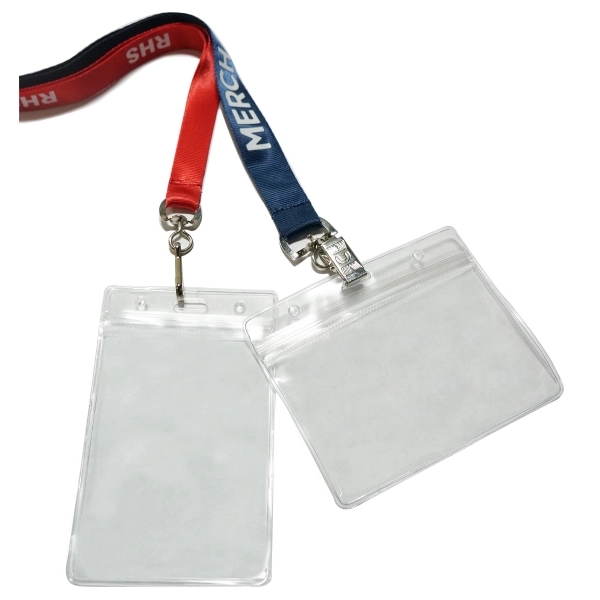 Badge Holder Nylon Lanyard - Badge Holder Nylon Lanyard - Image 0 of 1