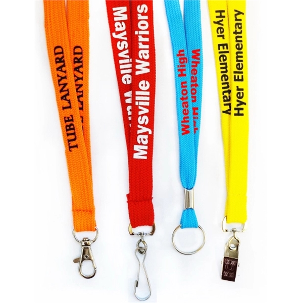 Tube Lanyards w/ Safety Breakaway Custom Tubular - Tube Lanyards w/ Safety Breakaway Custom Tubular - Image 4 of 7