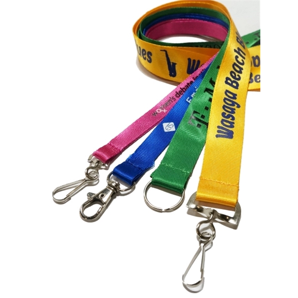 Nylon Lanyard w/ Standard Attachment ID Badge Holder - Nylon Lanyard w/ Standard Attachment ID Badge Holder - Image 4 of 7