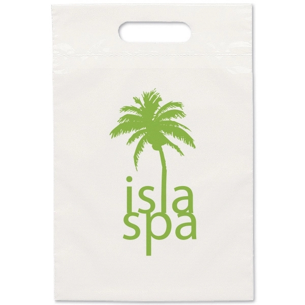 9 1/2W x 14H Eco Die Cut Bag - Flexo Ink Print - 9 1/2W x 14H Eco Die Cut Bag - Flexo Ink Print - Image 0 of 1