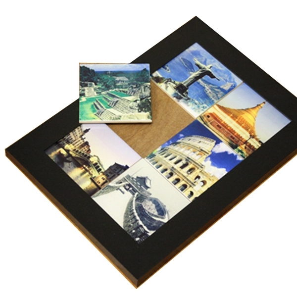 Black Tile Frame with 6 Sublimatable Tiles