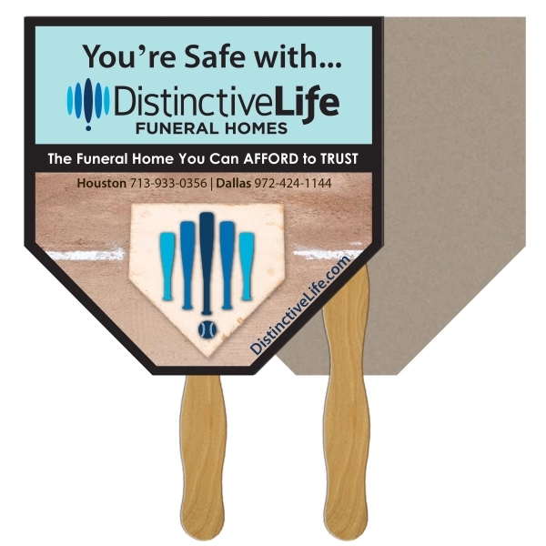 Home Plate Recycled Hand Fan - Home Plate Recycled Hand Fan - Image 0 of 0