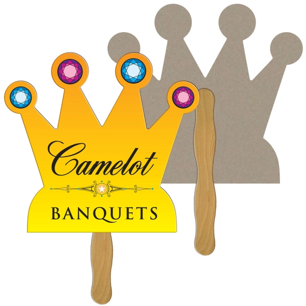 Crown Recycled Hand Fan - Crown Recycled Hand Fan - Image 0 of 0