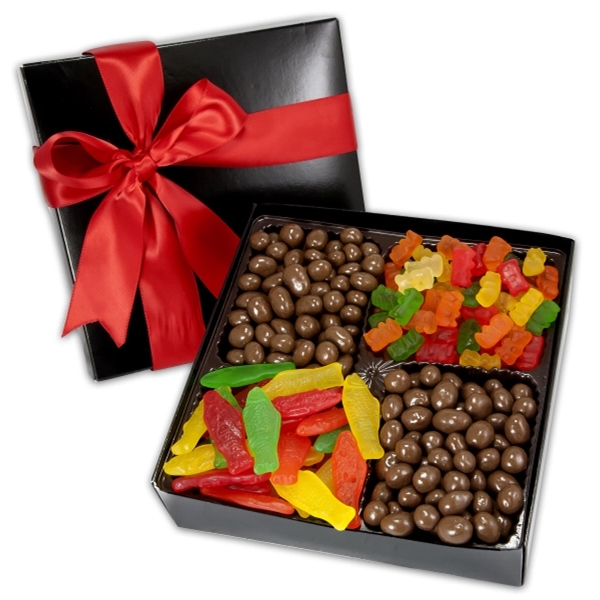 4 Cavity Gift Box with Gourmet Confections Plum Grove