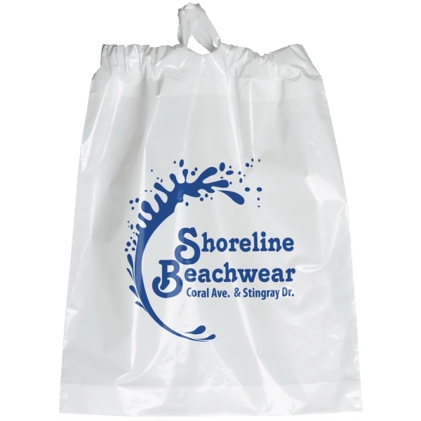 12W x 15H x 3 Poly-Draw Bag - Flexo Ink Print