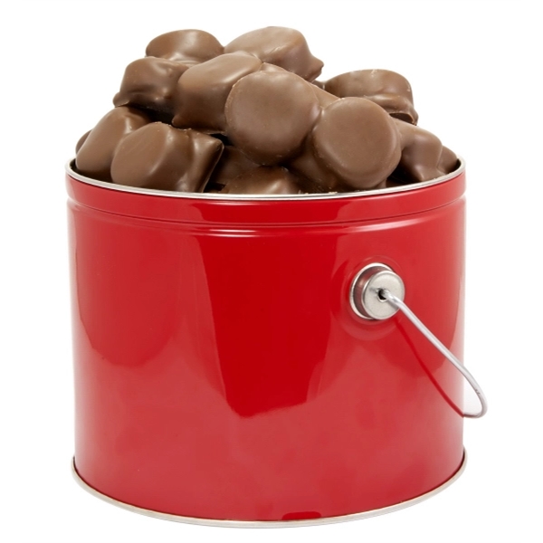 One Gallon Tin filled with Wrapped Milk Chocolate S'mores