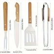 Quiet Timbers 4-Piece Campfire Grill Tool Set