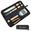 Quiet Timbers 4-Piece Campfire Grill Tool Set