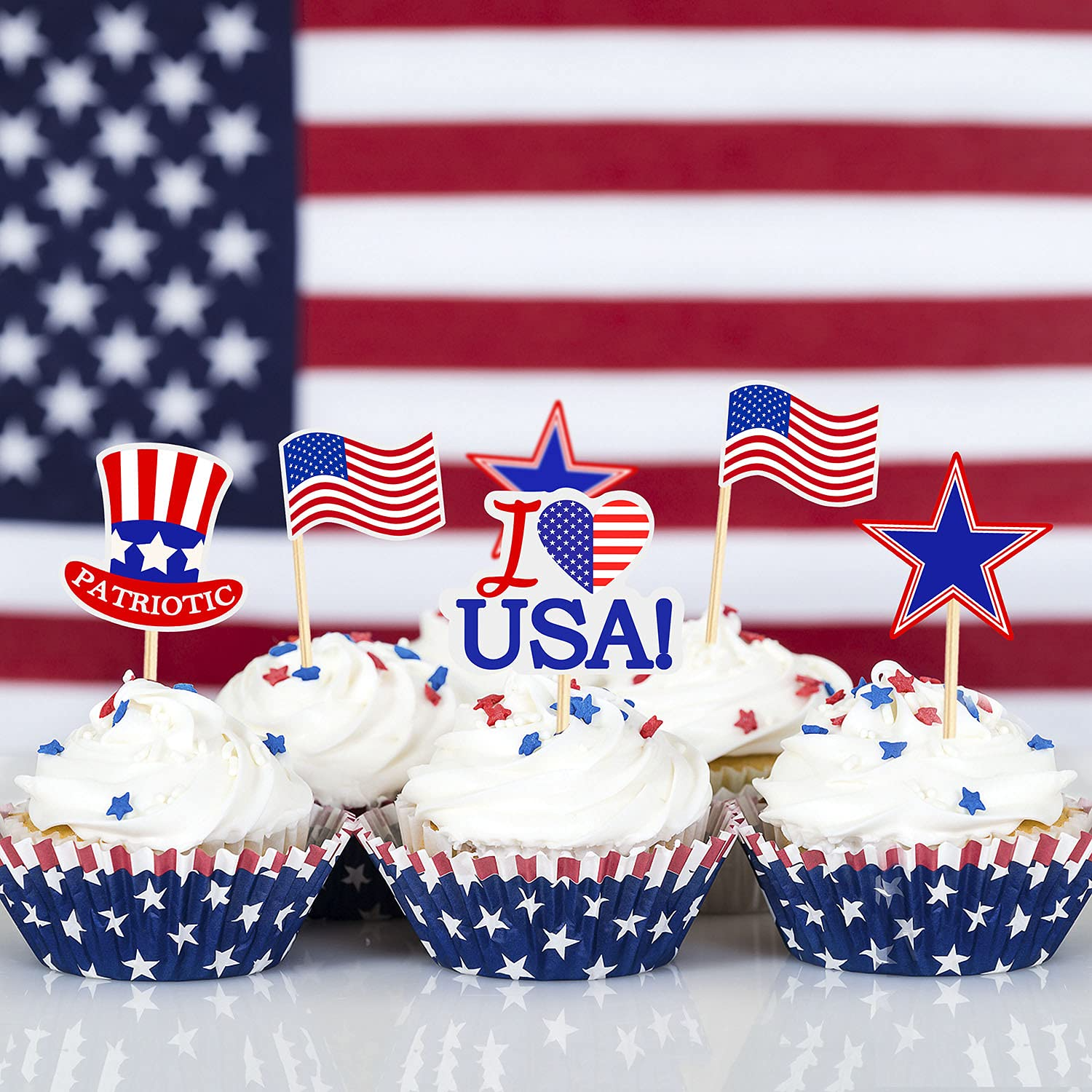 Custom Paper Toothpick Flags - 1" X 1.5" 4