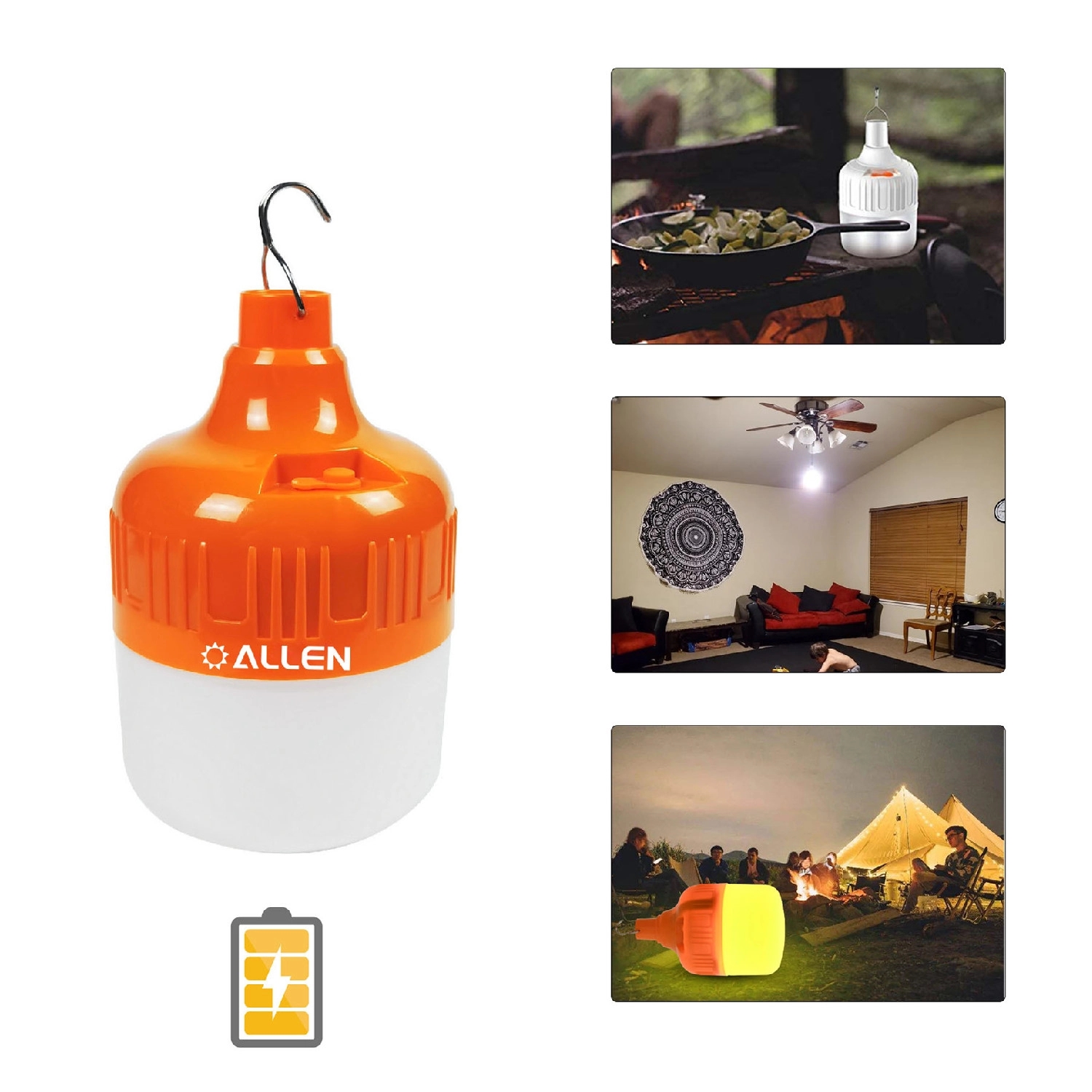 Outdoor Rechargeable Waterproof LED Bulb 2