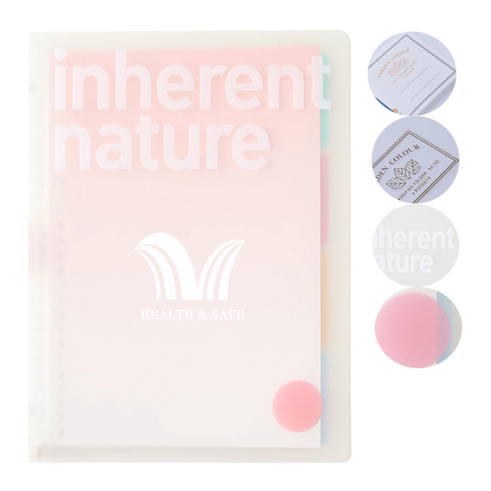 Letter Size Transparent Plastic Loose Leaf Binder 2