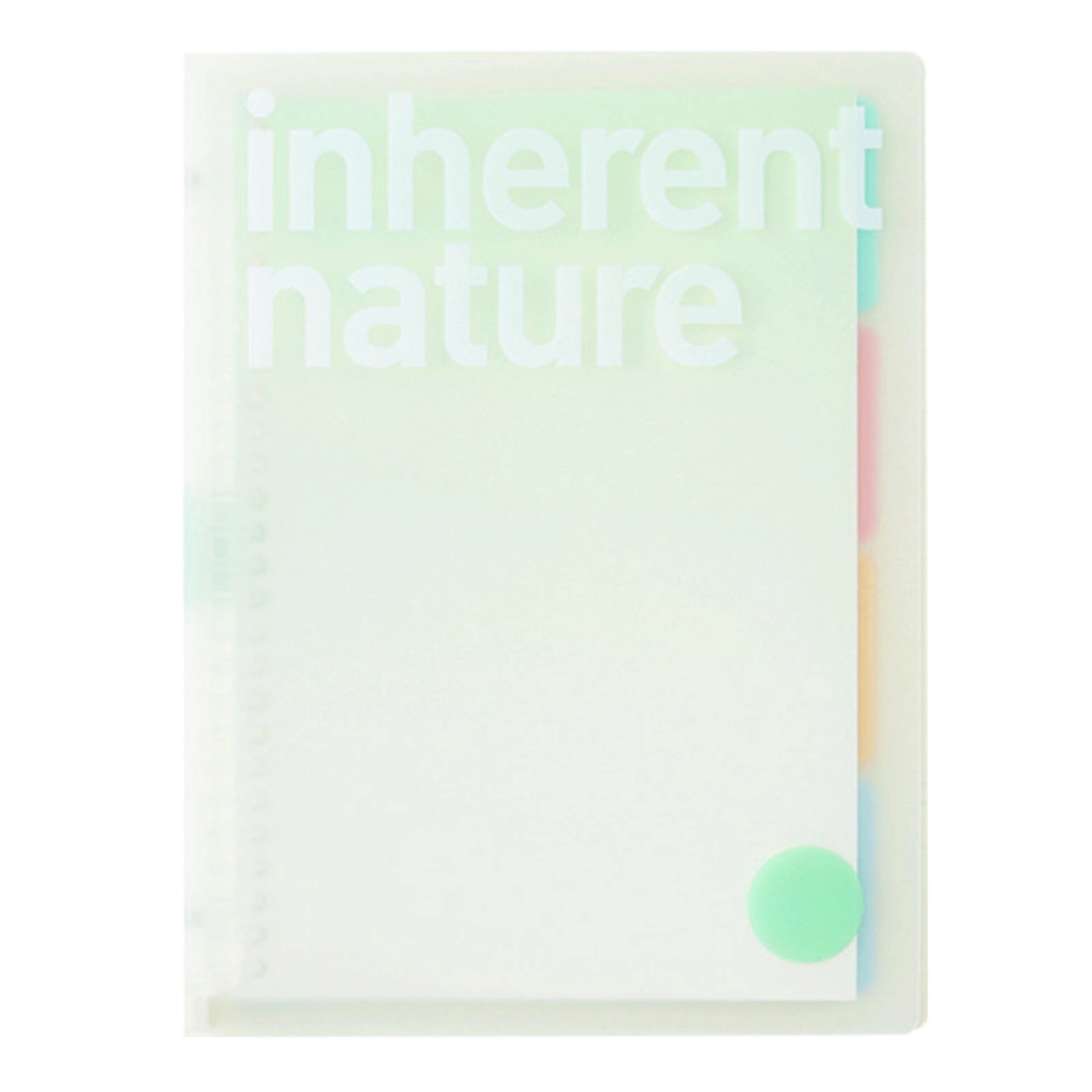 Letter Size Transparent Plastic Loose Leaf Binder 6