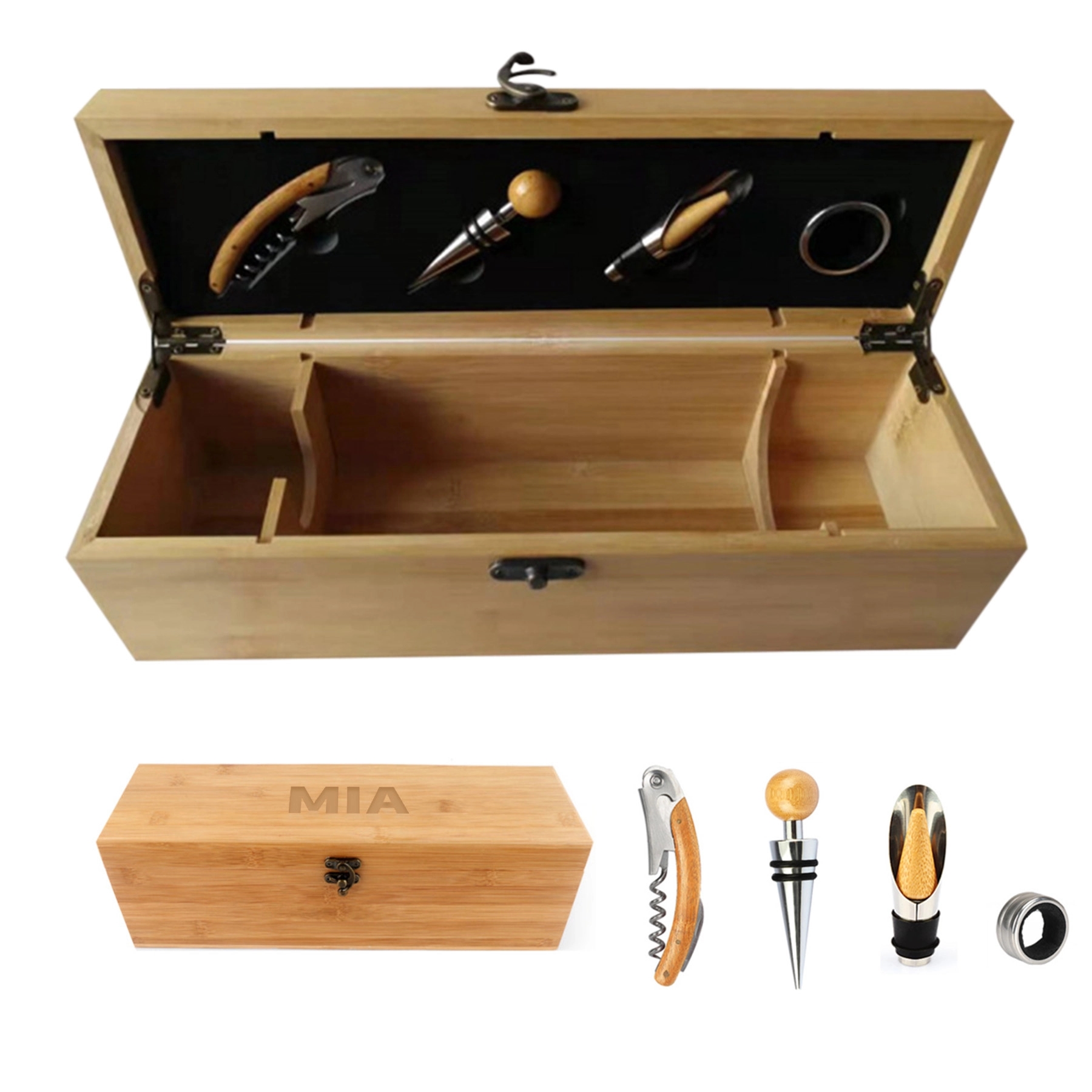 Bamboo Wine Case Set 2