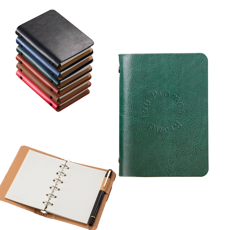 A7 Pocket Unlined Refillable Binder Notebook	