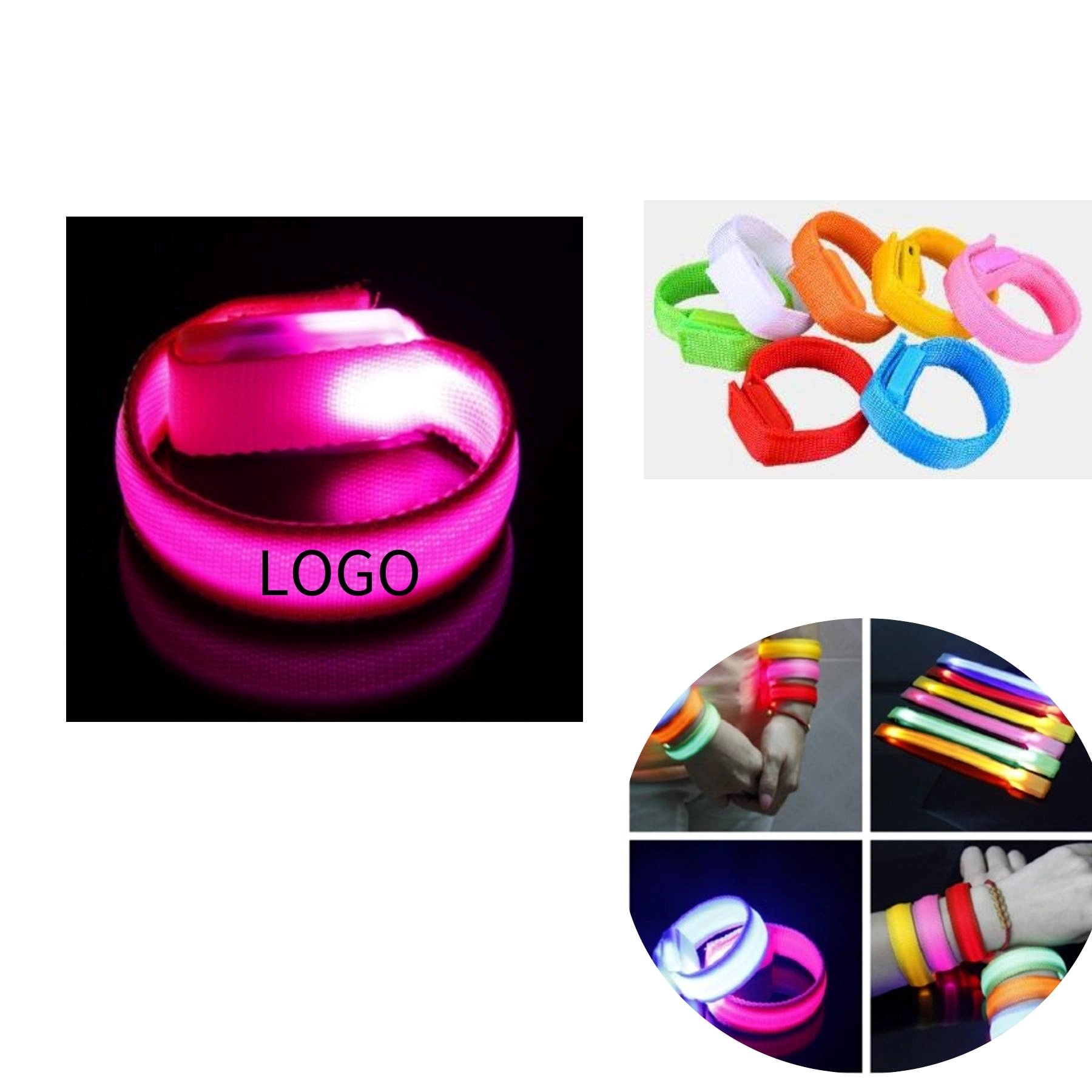 LED Luminous Wristband Light Night Safety Bracelet	