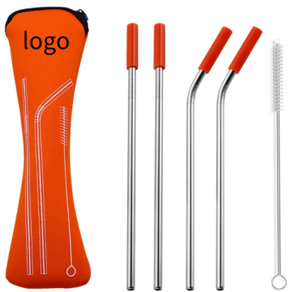 Stainless Steel Straw with Cleaning Brush	