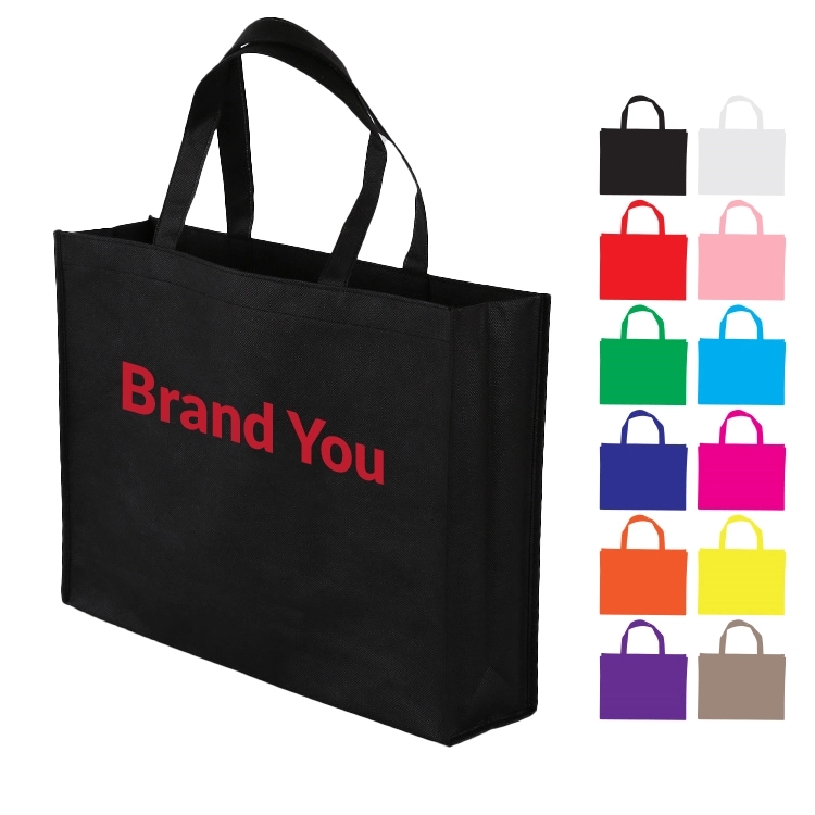 Multicolored Recyclable Non Woven Grocery Tote Bag	