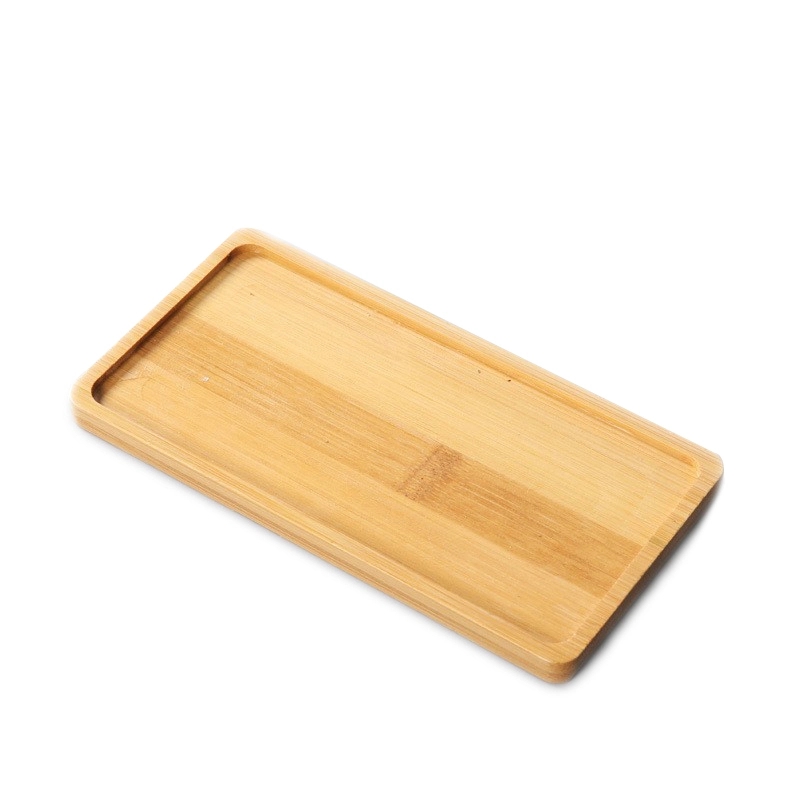 Rectangular Natural Wood Serving Tray Platter	