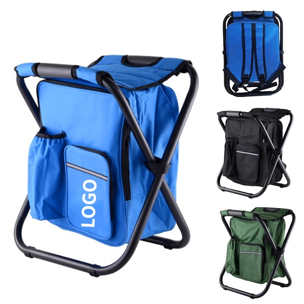 Backpack Foldable Chair W / Cooler Bag	