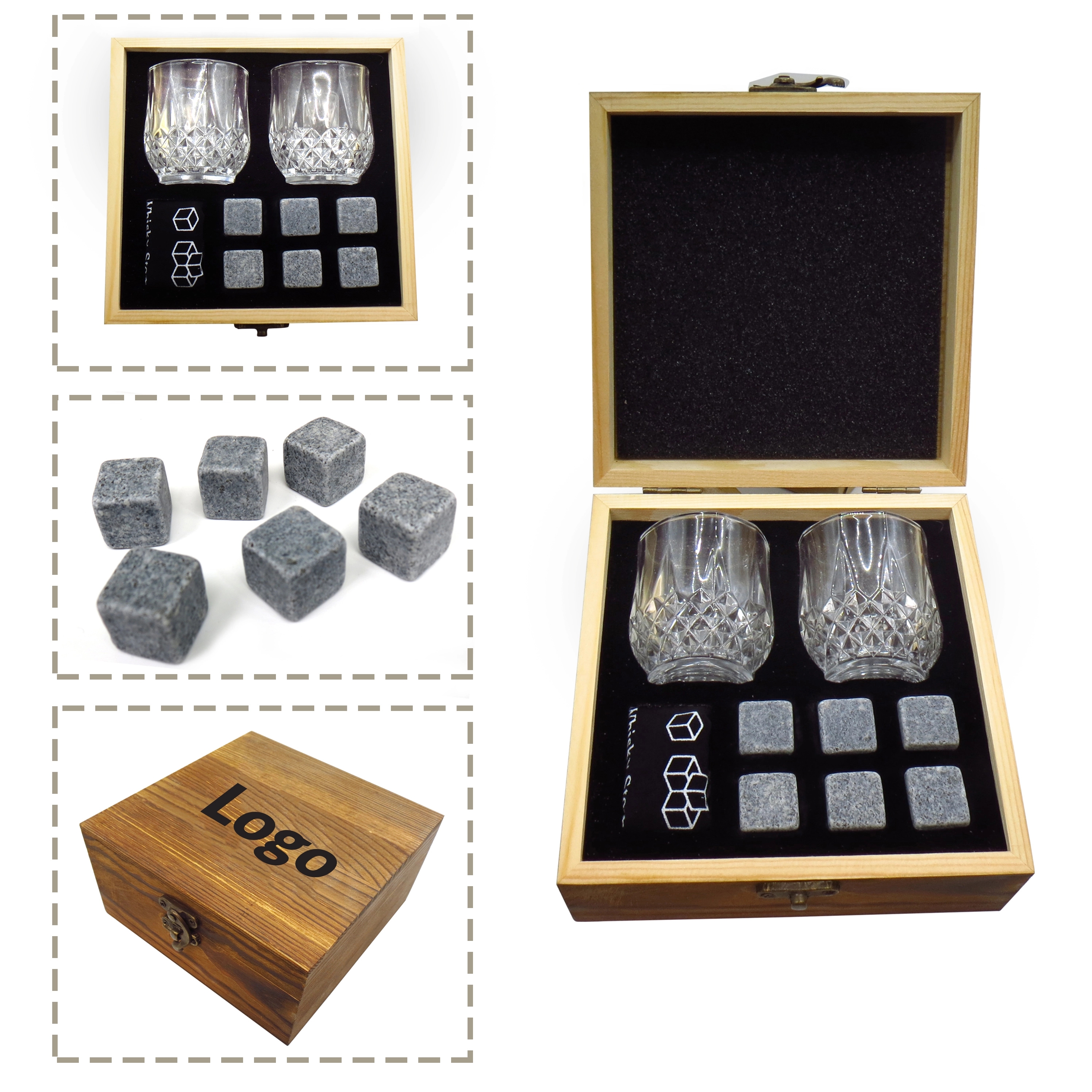 Whiskey Glasses Set Premium Packed	