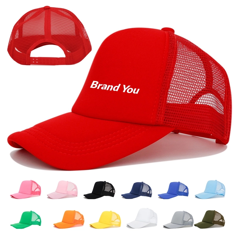 Mesh Trucker Hat Snap Back Baseball Cap	