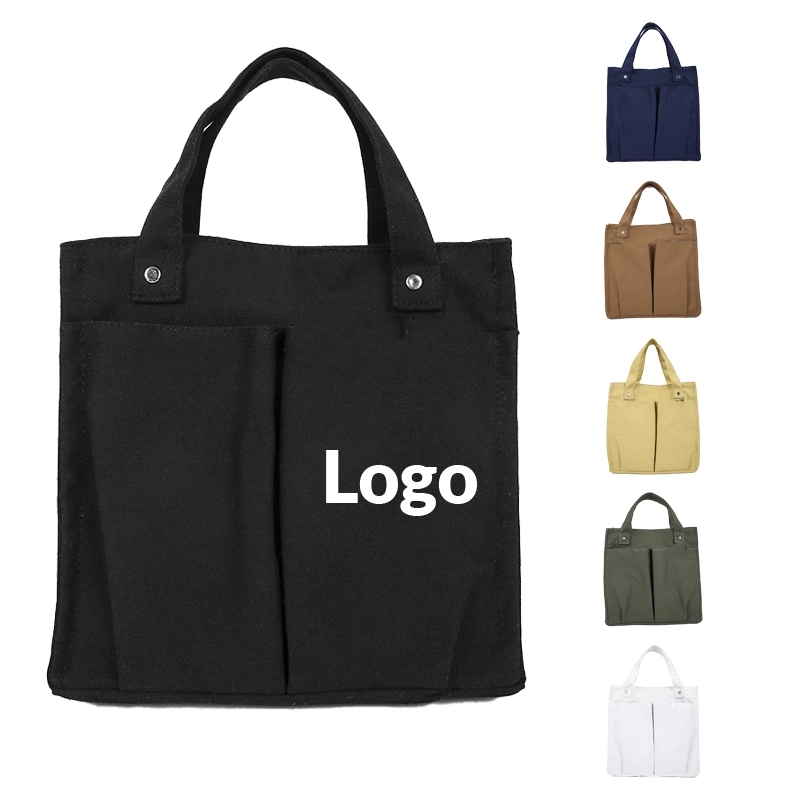 Snap Canvas Tote Bag	