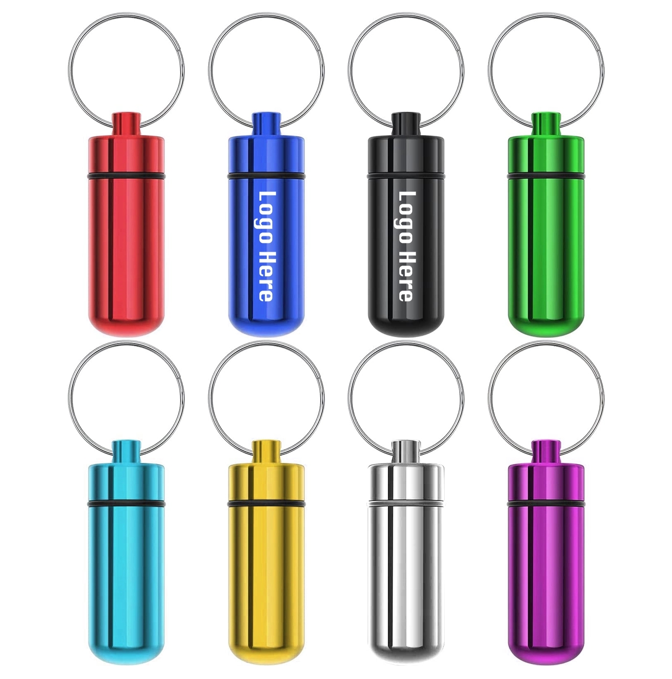 Mini Portable Aluminum Organizer Pill Tube	