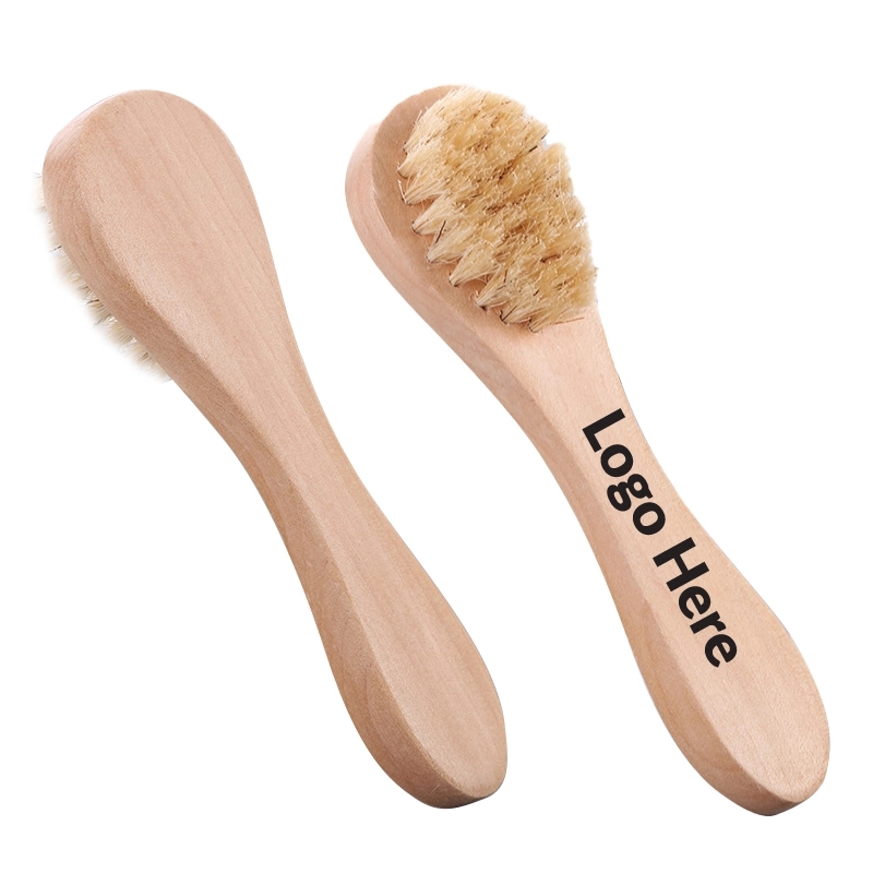 Facial Cleansing Brush Bristle Wood Handle	