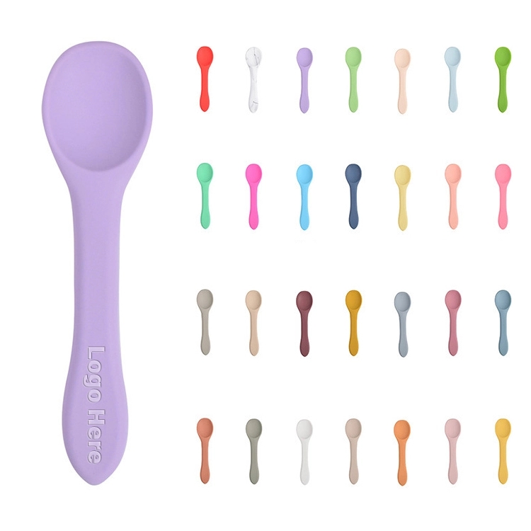 Colorful Silicone Baby Spoon BPA Free	