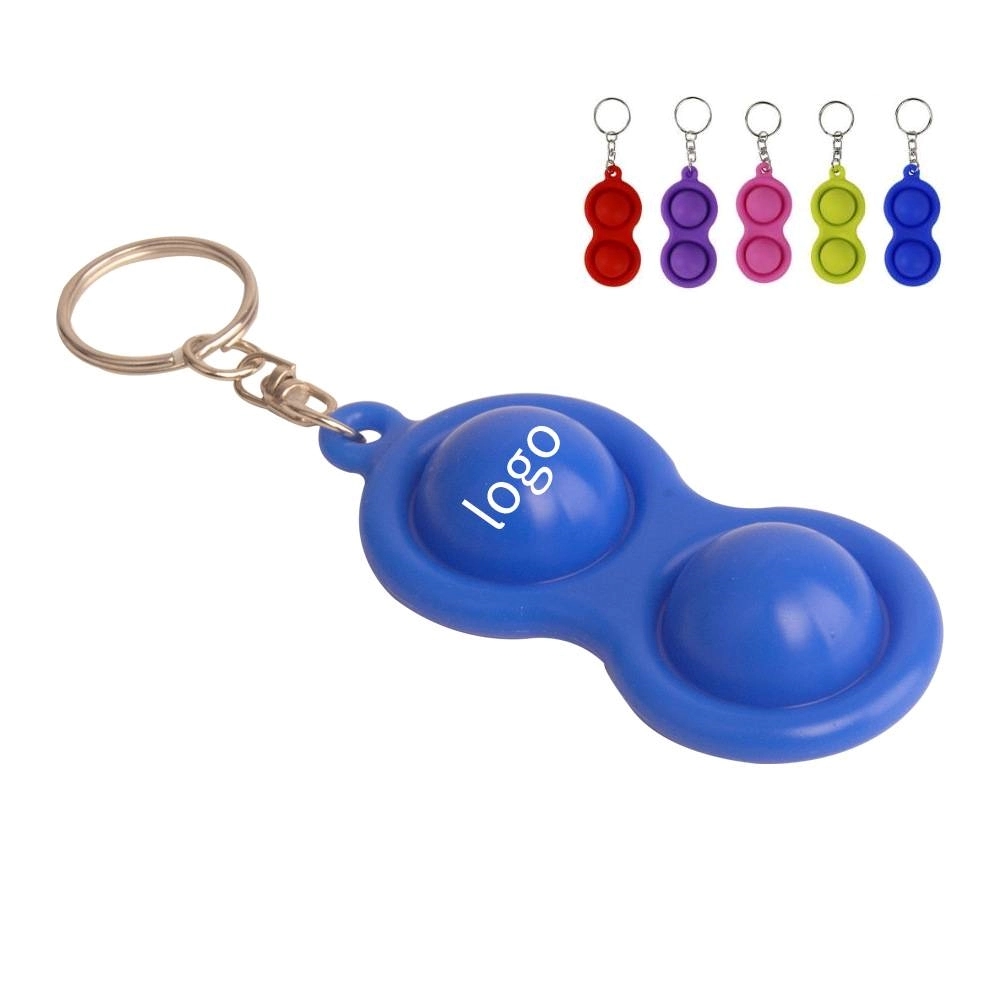 Key Chain Fun of Push Pop Bubbles	