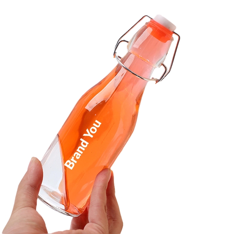 16 oz Flip Top Glass Bottle	