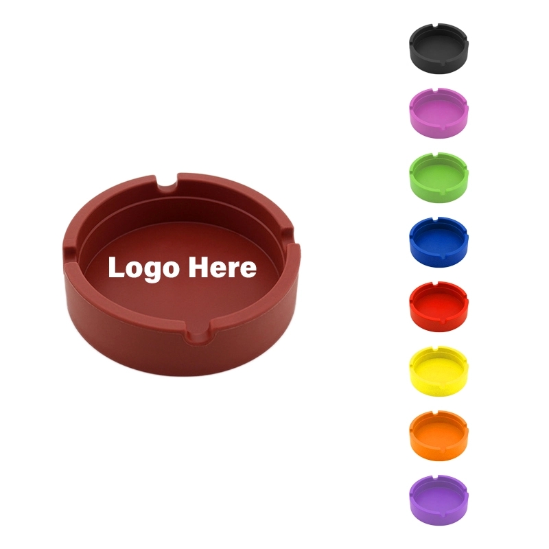 Round Heat Resistant Silicone Ashtray	