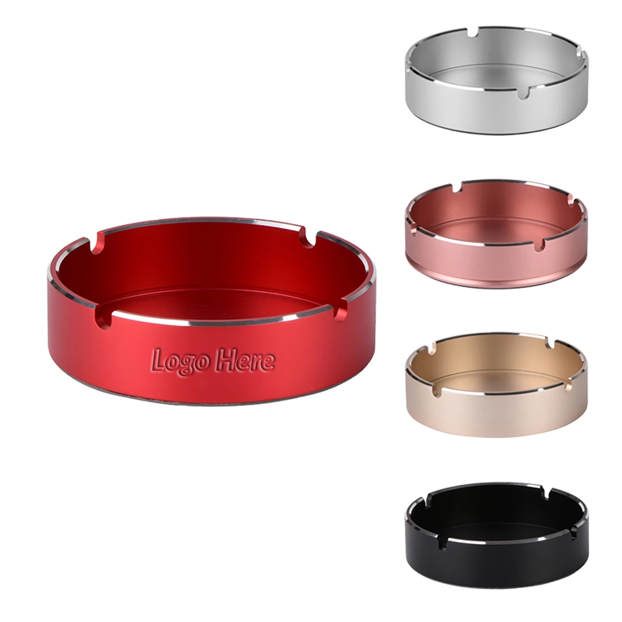 Round Aluminum Alloy Ashtray	