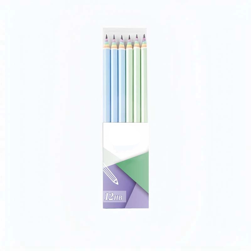 Pre-sharpened Rainbow Pencil with Eraser Sassafras	