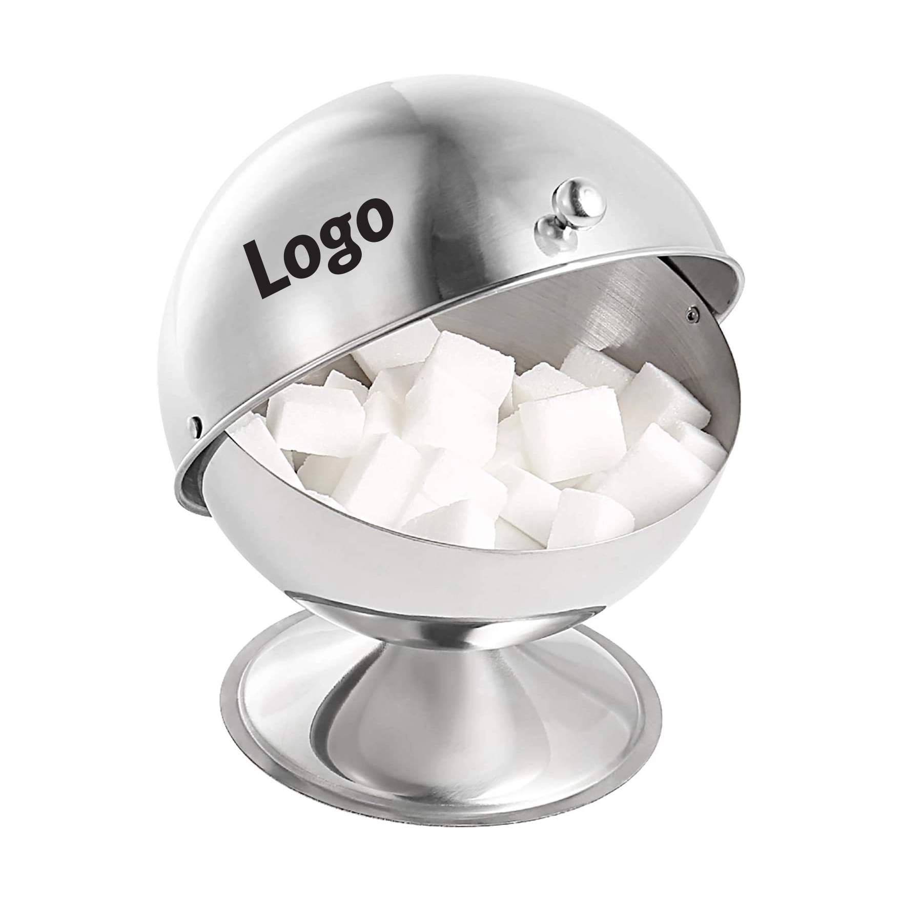 Stainless Steel Multi-purpose Sugar Bowl with Roll Top	