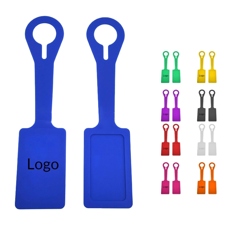 Colorful Self-lock Silicone Luggage Tag	