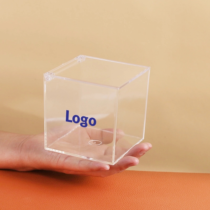 50 oz Clear Square Acrylic Box Cube	