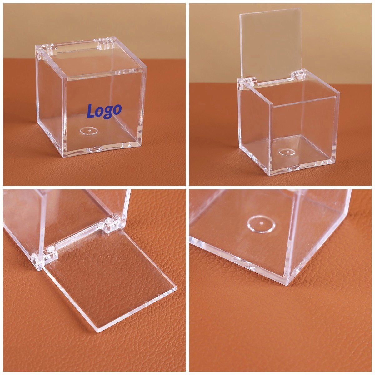 13 oz Clear Square Acrylic Organizer Case	