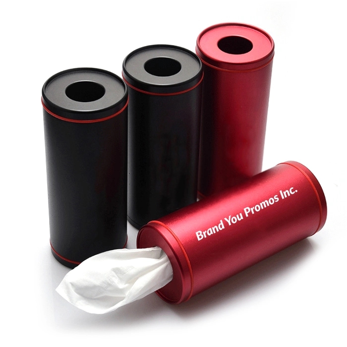 Aluminum Car Tissue Holder Cylinder Tube Dispenser	