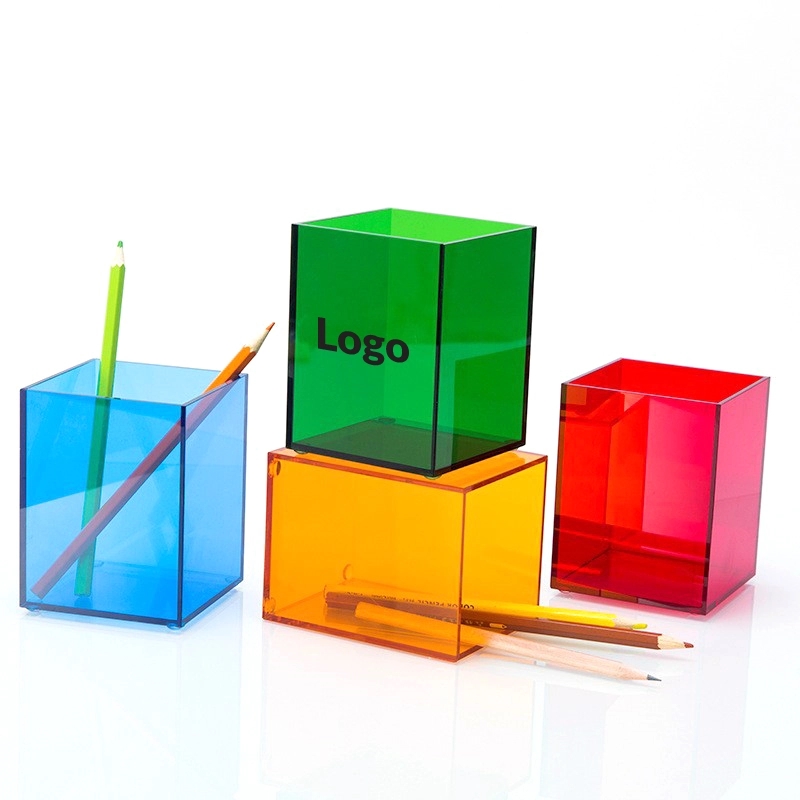 Colorful Acrylic Pencil Pen Holder Cup	