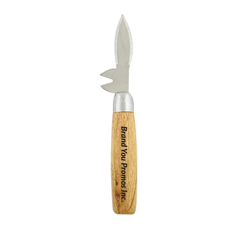 Oyster Shucking Knife with Wooden Handle	