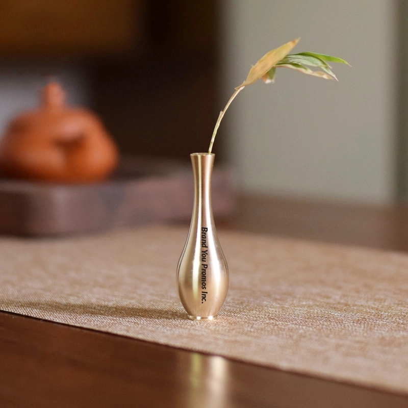 Mini Vintage Brass Flower Vase	