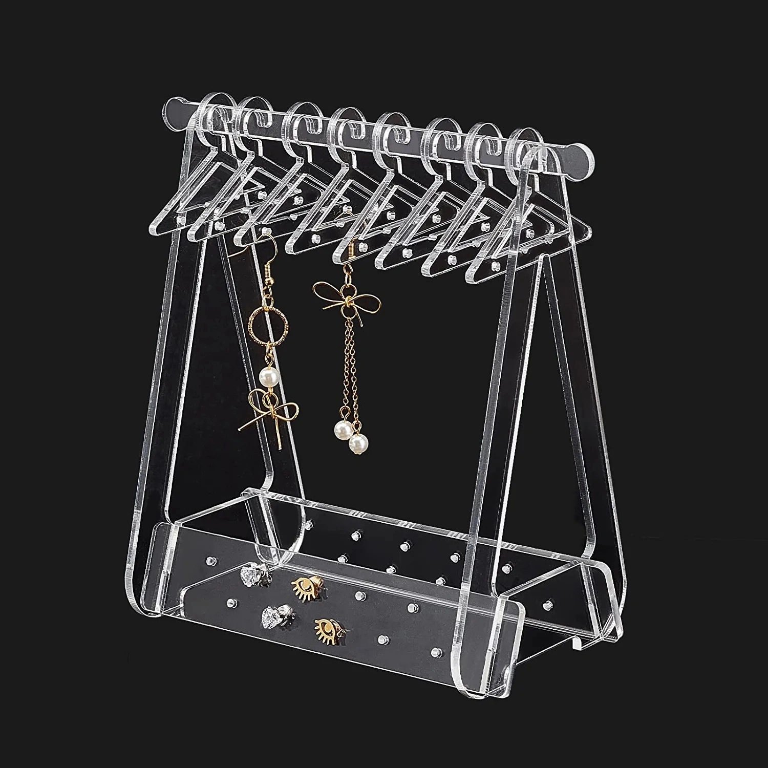 Transparent Acrylic Jewelry Rack	