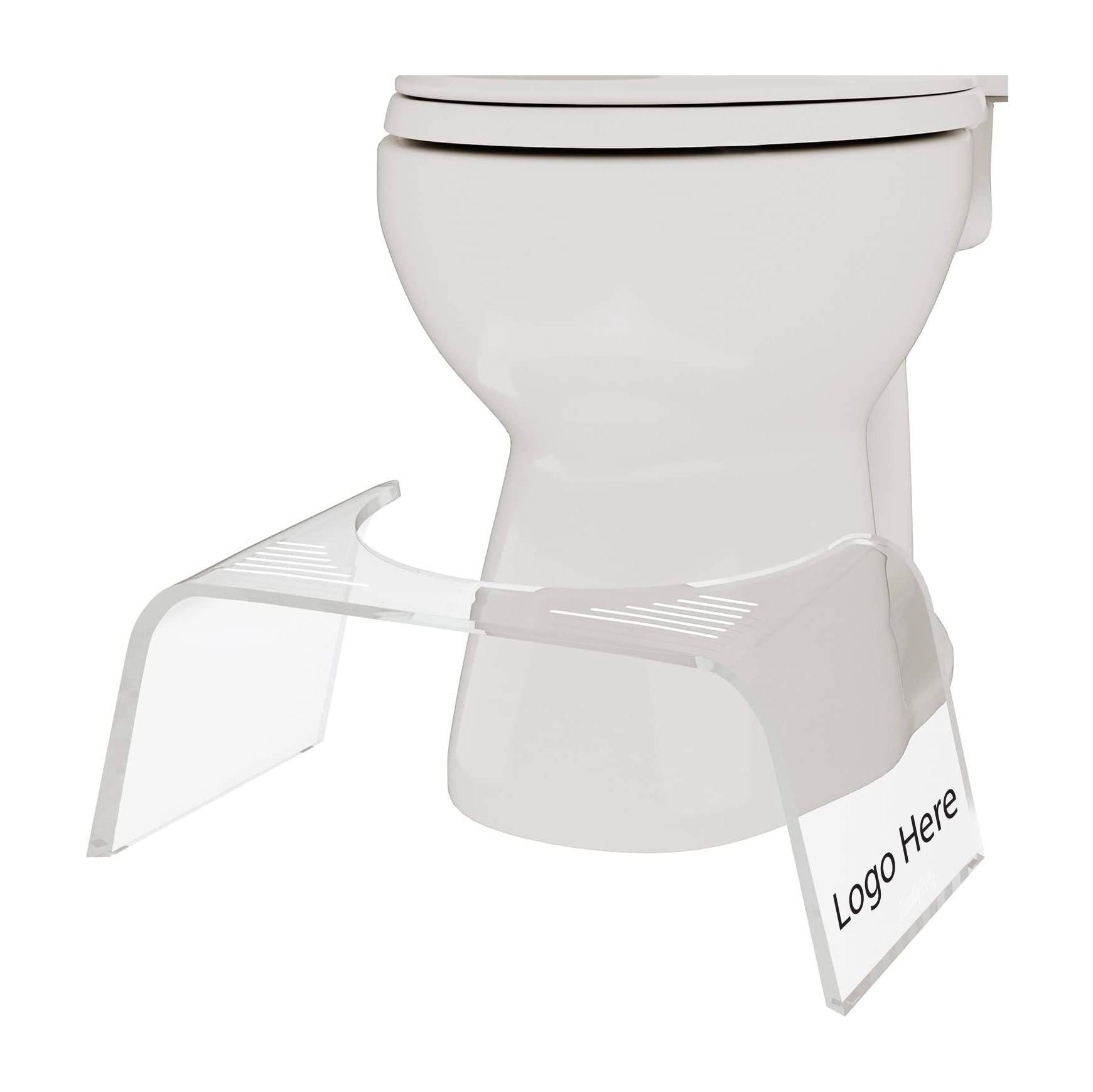 Transparent Acrylic Toilet Footstool	