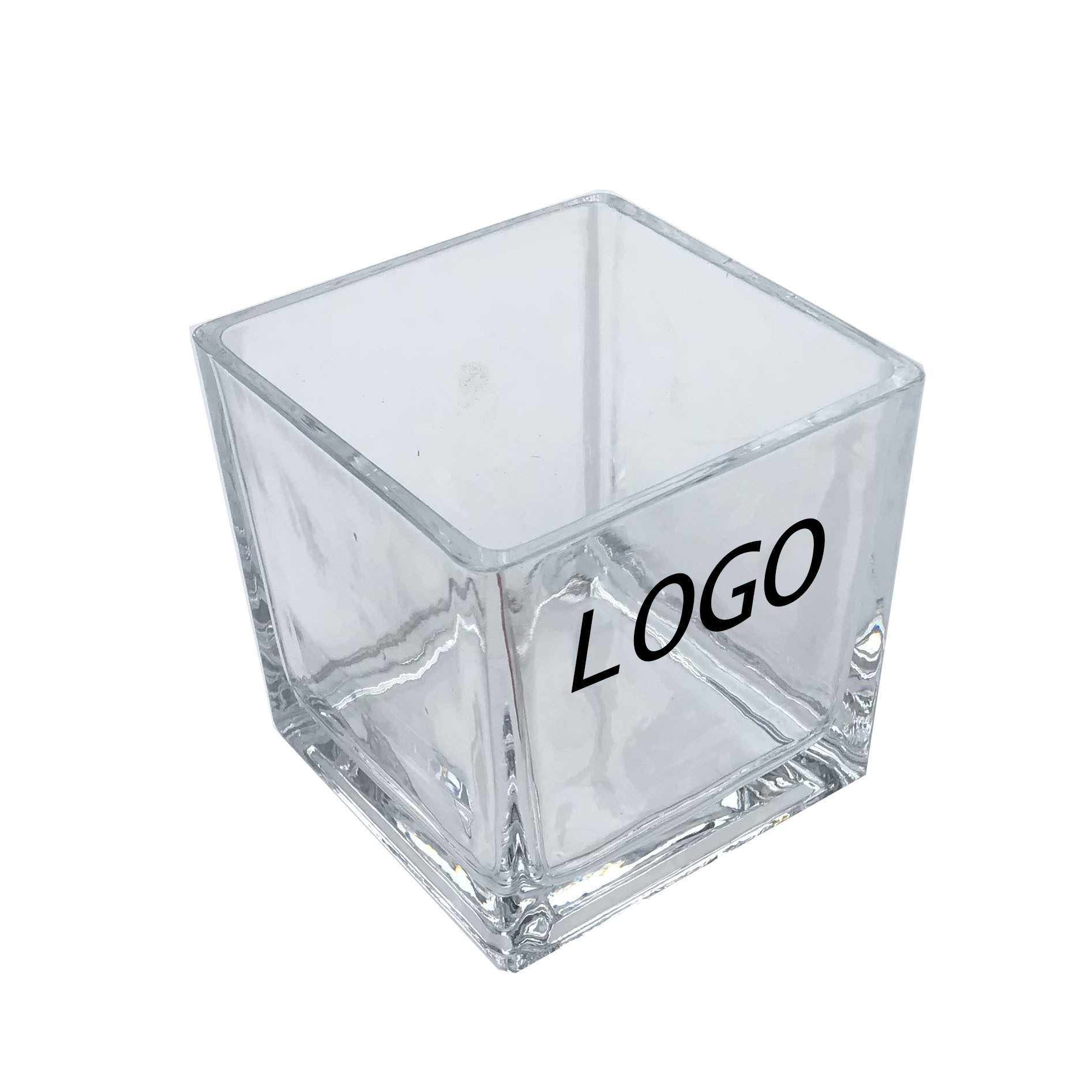 Glass Cube Vase	