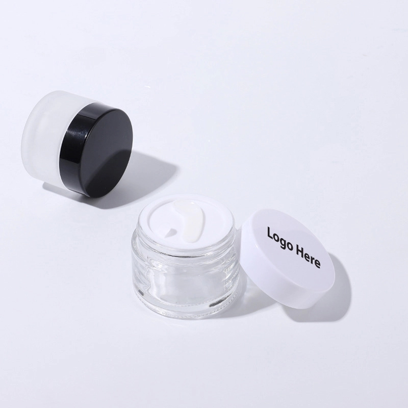 10g Transparent Glass Cream Jar	