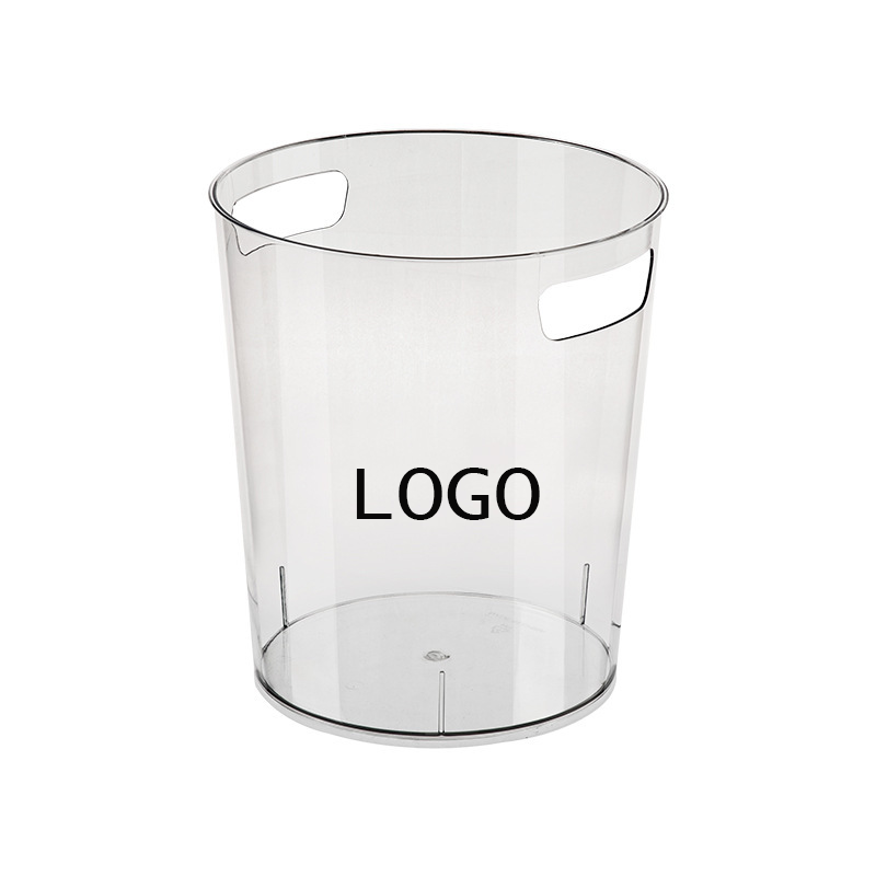 Plastic Clear Little Trash Container	